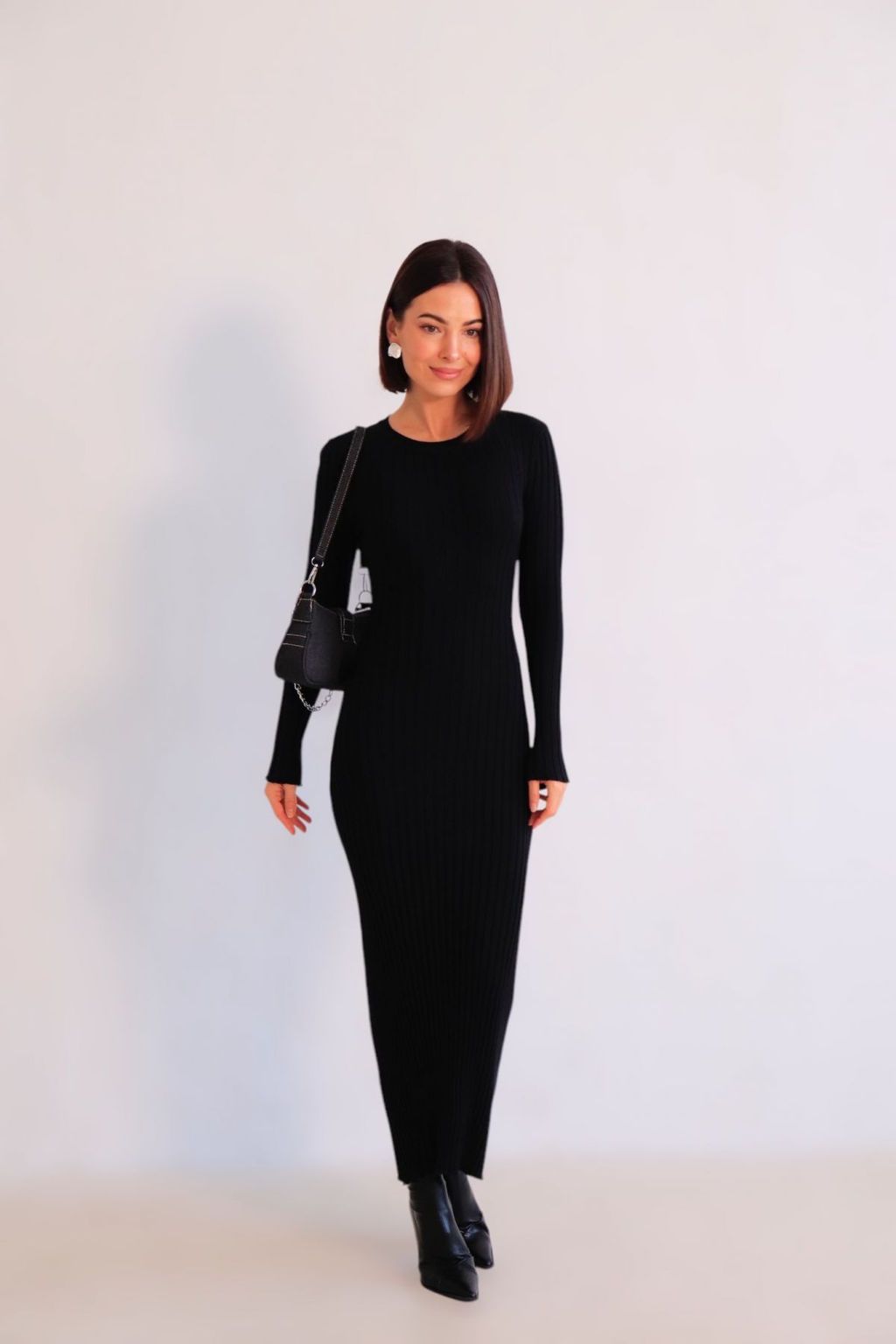 Martichelli Платье трикотажное чёрное  фото 7