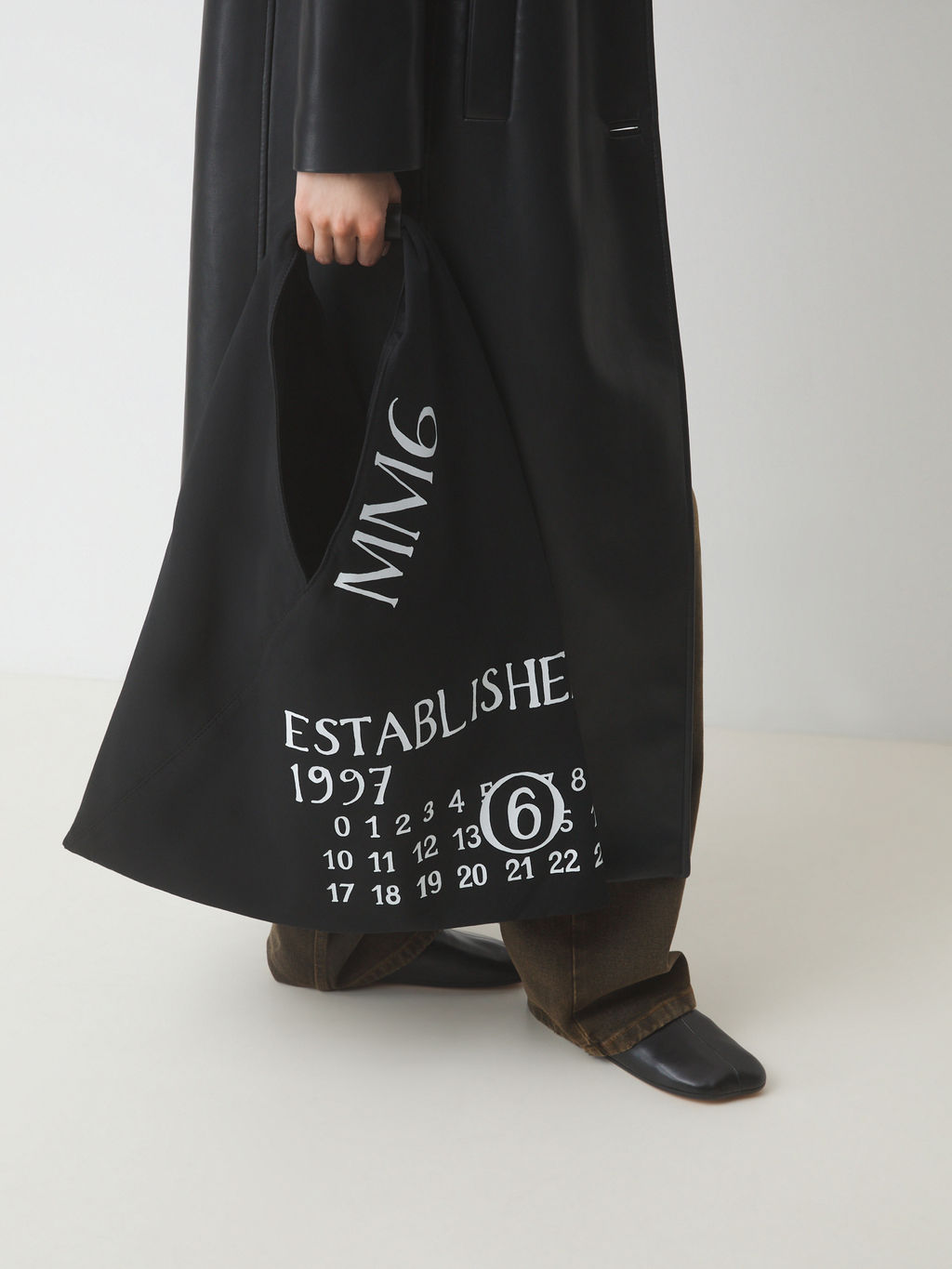 Женский шоппер MM6 MAISON MARGIELA CLASSIC JAPANESE HANDBAG Артикул 4661875, черный  фото 2