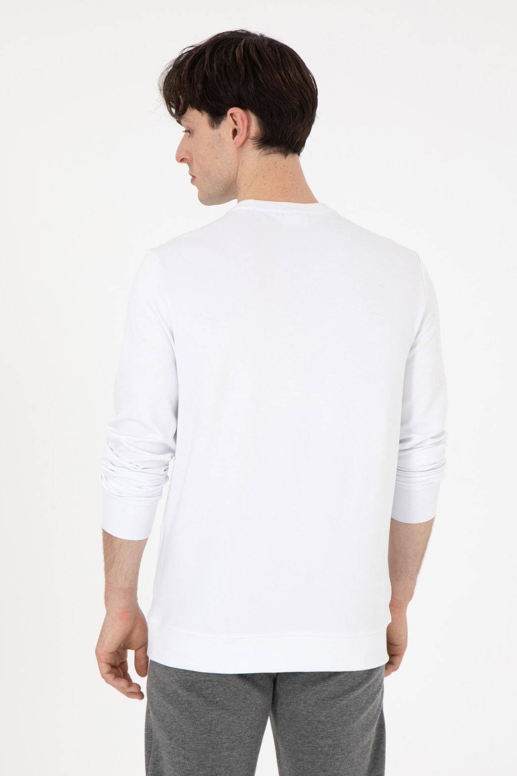 Мужской белый свитшот Неожиданная скидка в корзине - U.s. polo assn фото 5