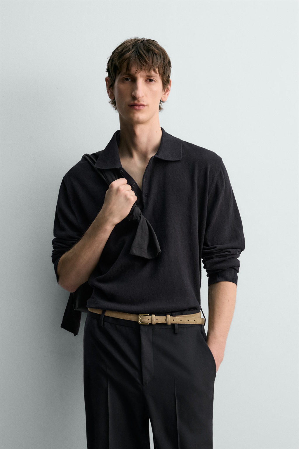 POLO PUNTO ALGOD?N - LINO LIMITED EDITION / Marino - Zara фото 2