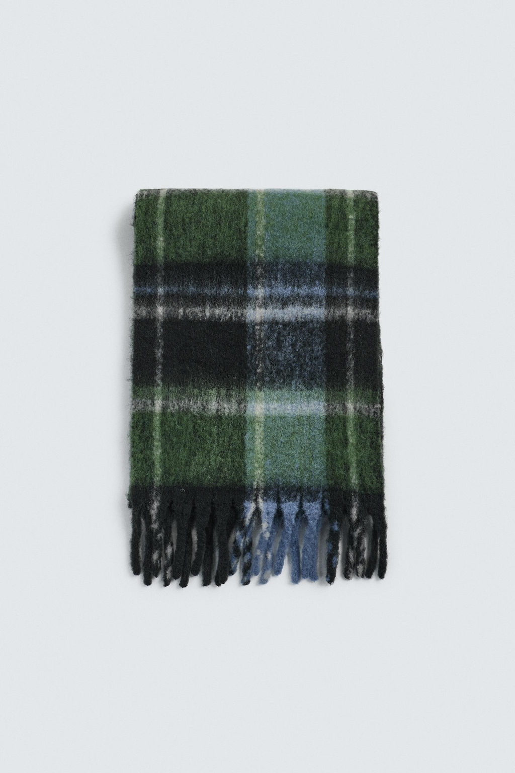 BRUSHED CHECK SCARF - Zara фото 3