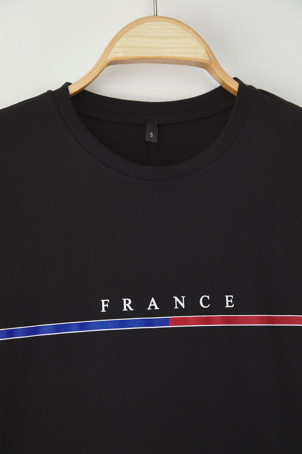 Trendyolmilla Man Siyah-Beyaz 2li Paket Regular/Normal Kesim France Bask?l? T-shirt TMNSS25TS00232  фото 4