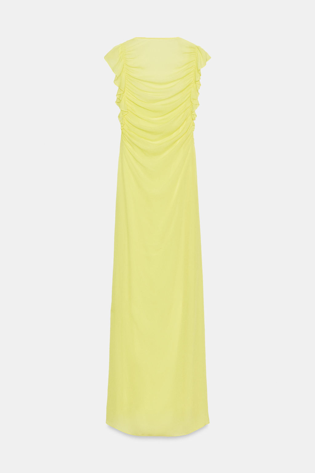 VESTIDO LARGO GEORGETTE / Amarillo lim?n - Zara фото 5