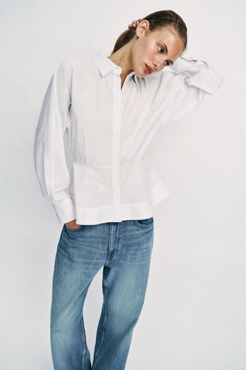 Z1975 REGULAR FIT HIGH-WAIST LONG LENGTH JEANS - Zara фото 30