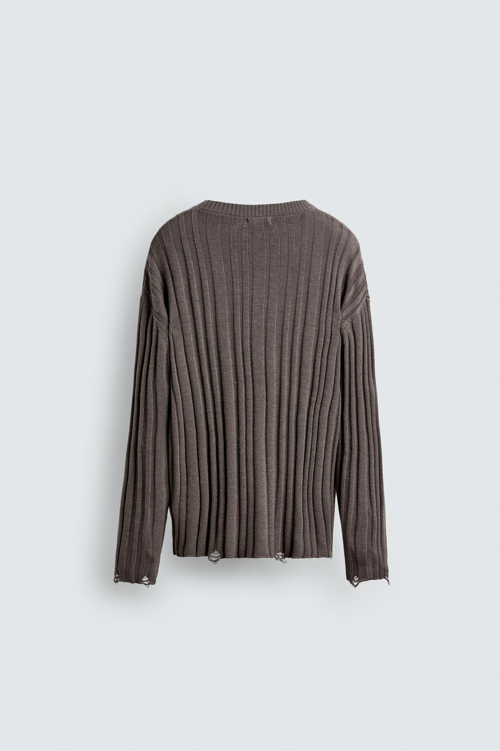 RIBBED OPEN-KNIT SWEATER - Zara фото 9