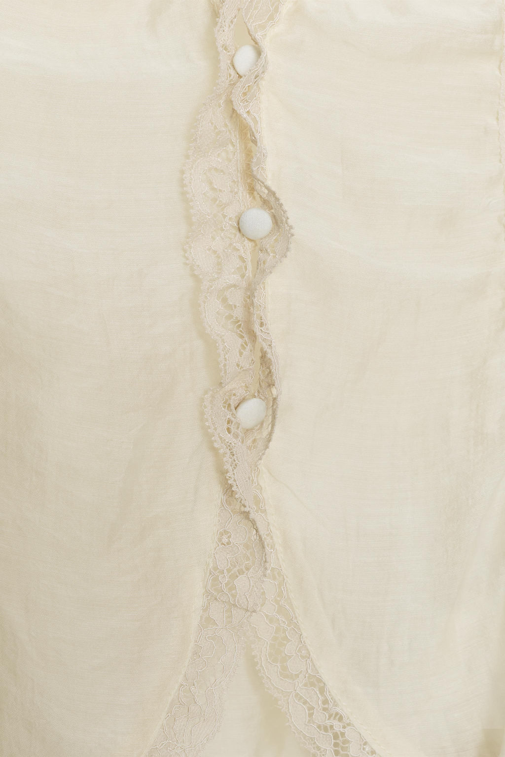 LACE SHIRT WITH COVERED BUTTONS - Zara фото 10
