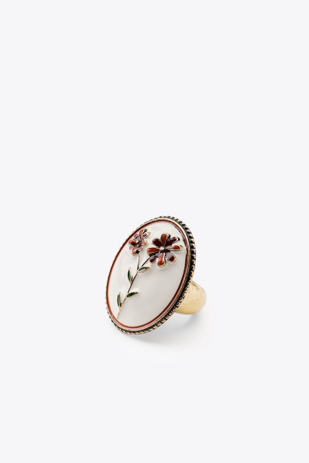 PACK OF 3 FLOWER AND BIRD RINGS - Zara фото 5
