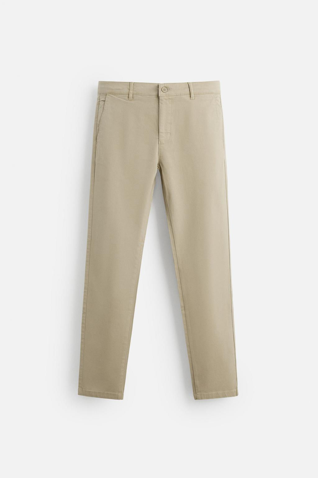 SKINNY FIT CHINO TROUSERS - Zara фото 16