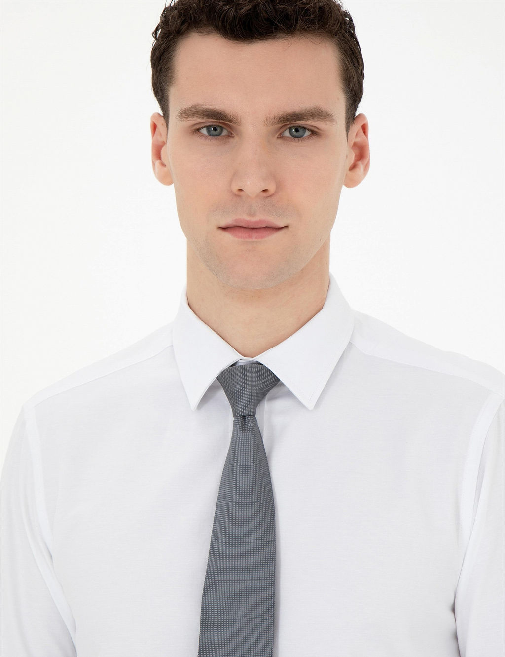 Beyaz Slim Fit Uzun Kollu Klasik G_mlek