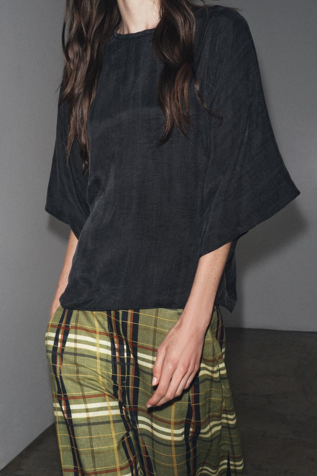 ZW COLLECTION SHORT SLEEVE TOP - Zara фото 4