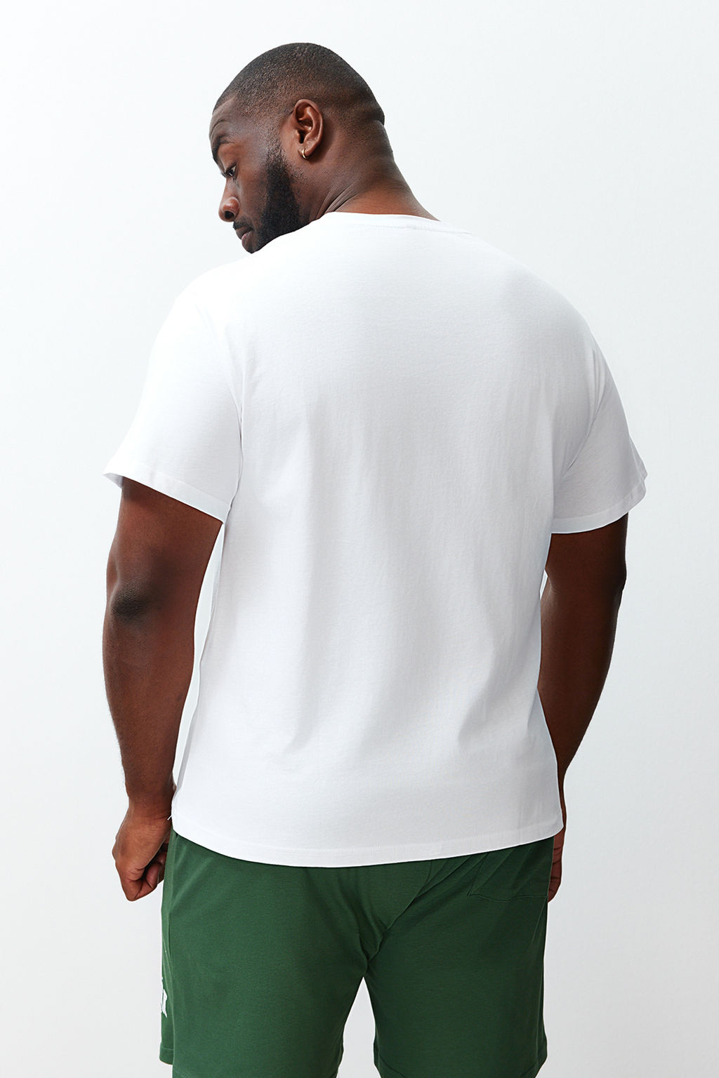TRENDYOL MAN Ekru Yesil Regular Fit Bask?l? Buyuk Beden Sortlu Pijama Tak?m? TMNSS24AI00005 - Trendyolmilla фото 6