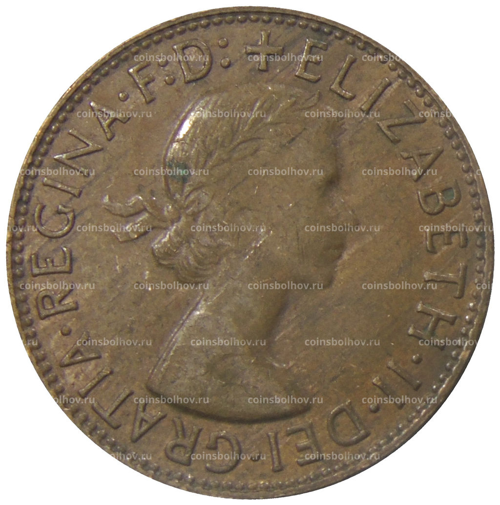 Монета 1 пенни 1960 года Австралия