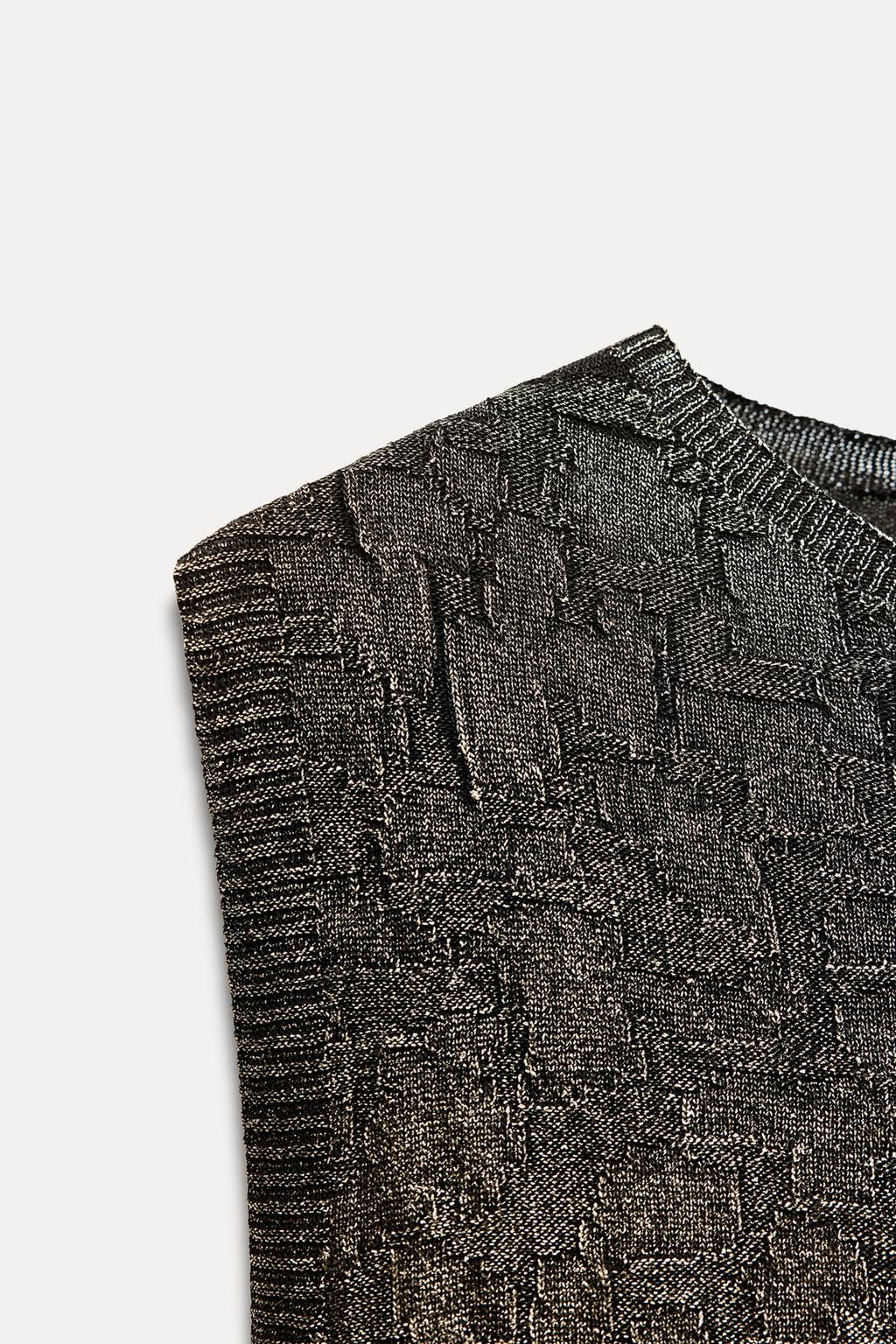 FOIL KNIT DRESS - Zara фото 5
