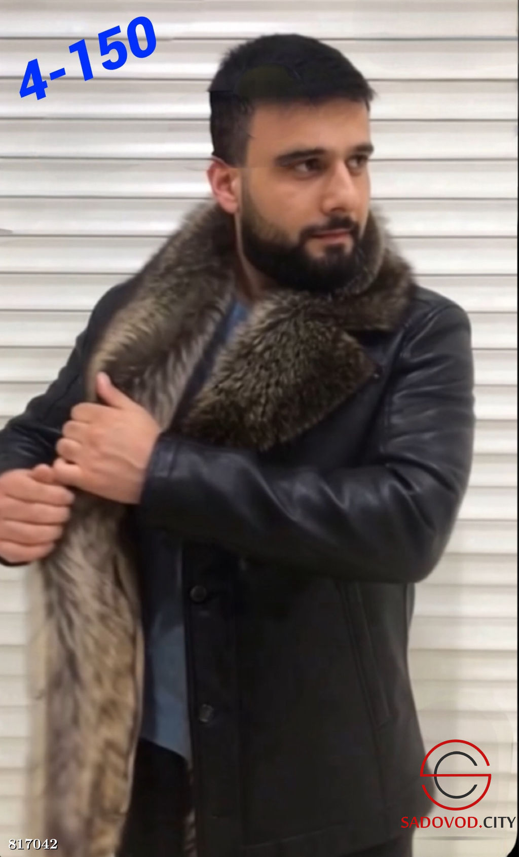 Кожаная мужская зимняя куртка - Bruno фото 2