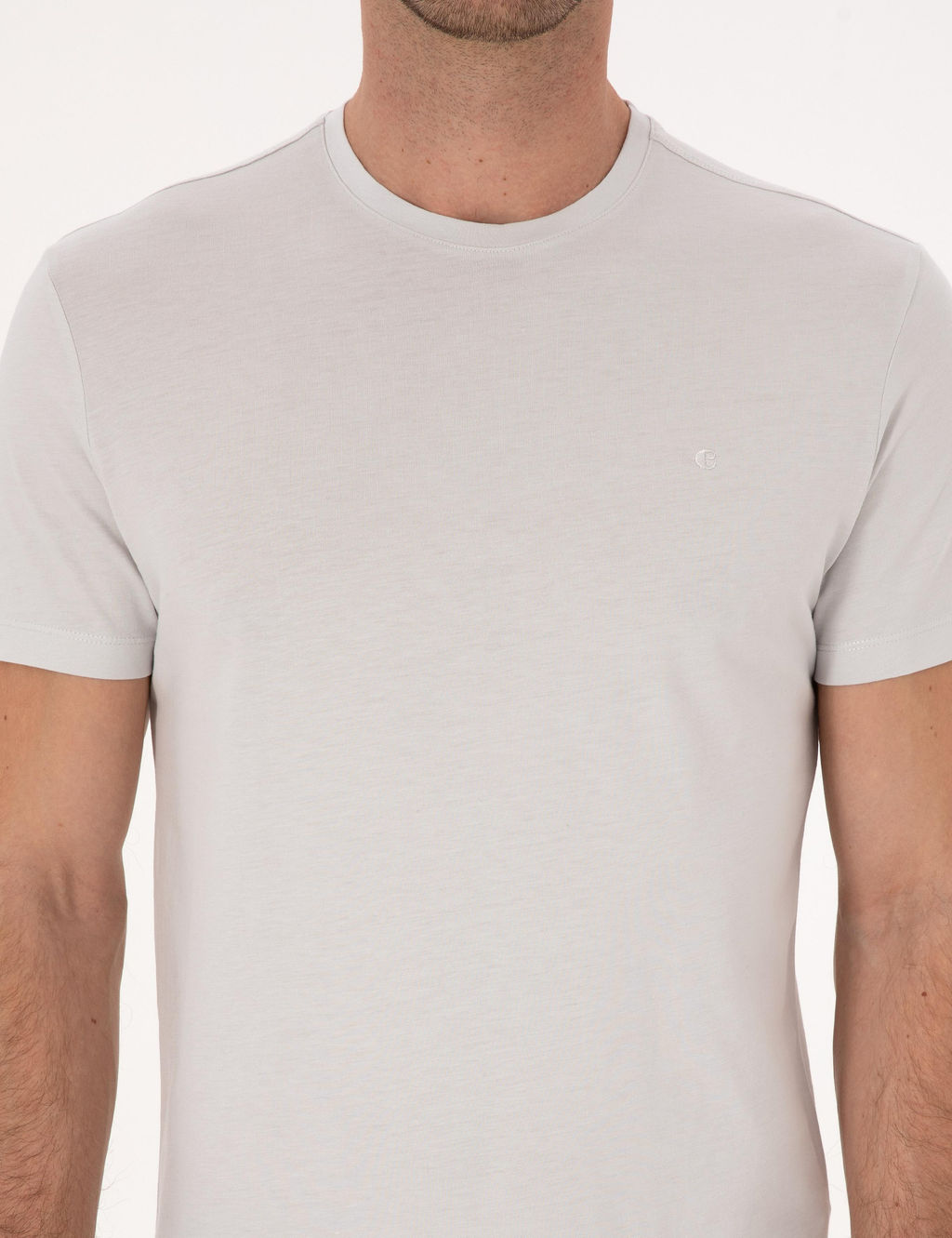 Ta_ Slim Fit %100 Pamuk Bisiklet Yaka Basic T-shirt - Cacharel фото 6