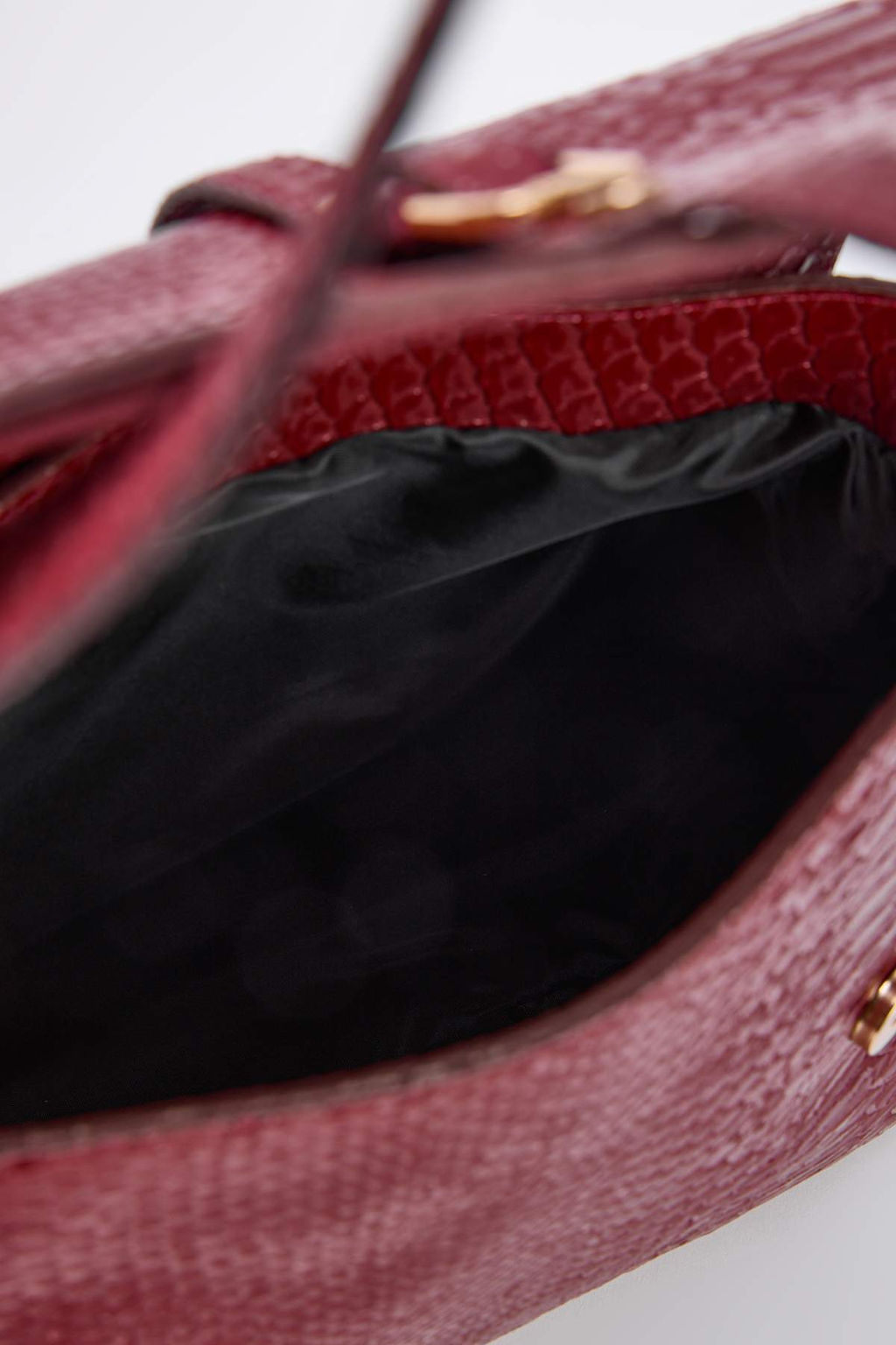 Siyah Metalik Detayl? Kad?n Orta Boy Mini City Omuz Canta TAKAW26OC00024 - Trendyolmilla фото 12