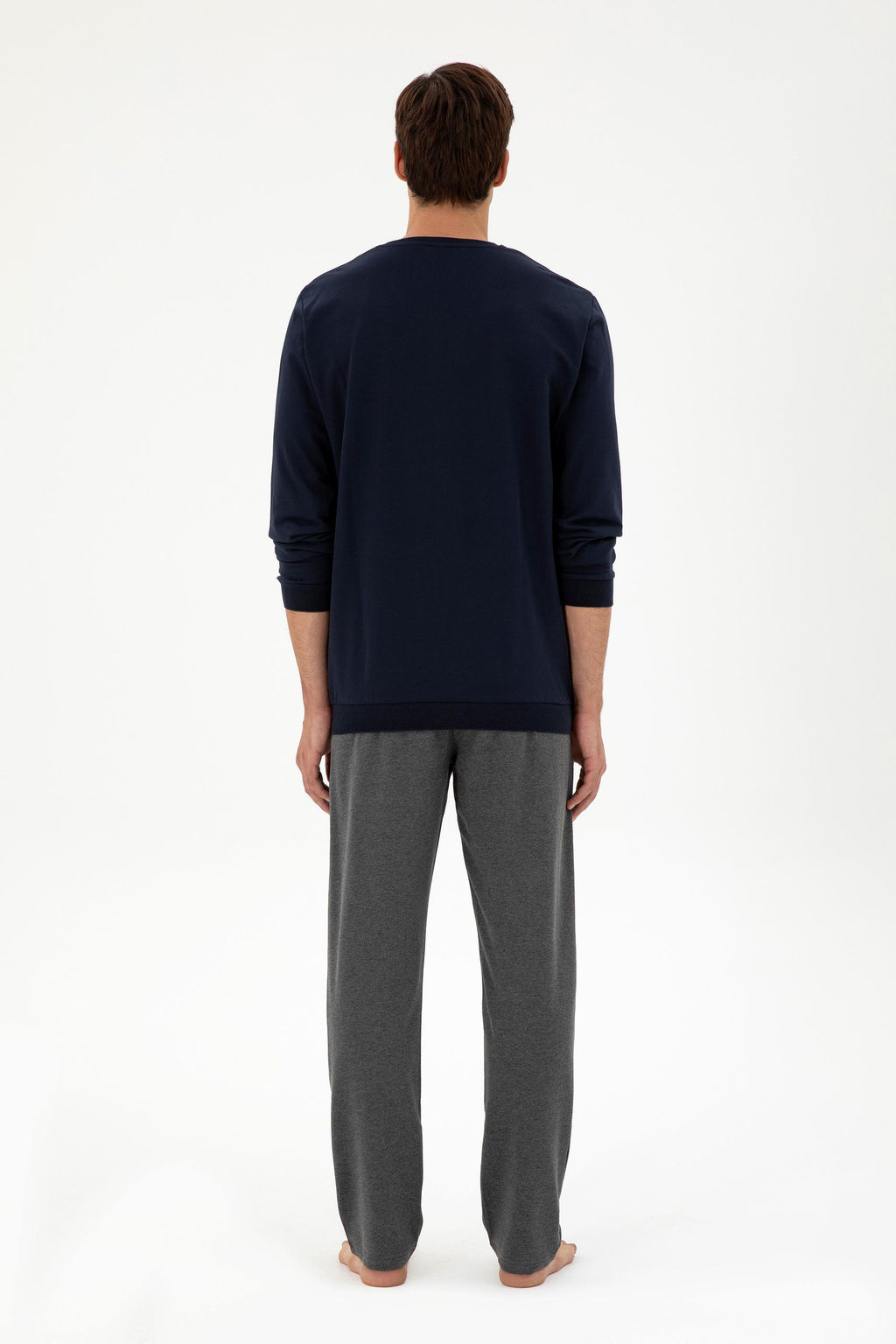 Мужской темно-синий пижамный комплект Неожиданная скидка в корзине - U.s. polo assn фото 4