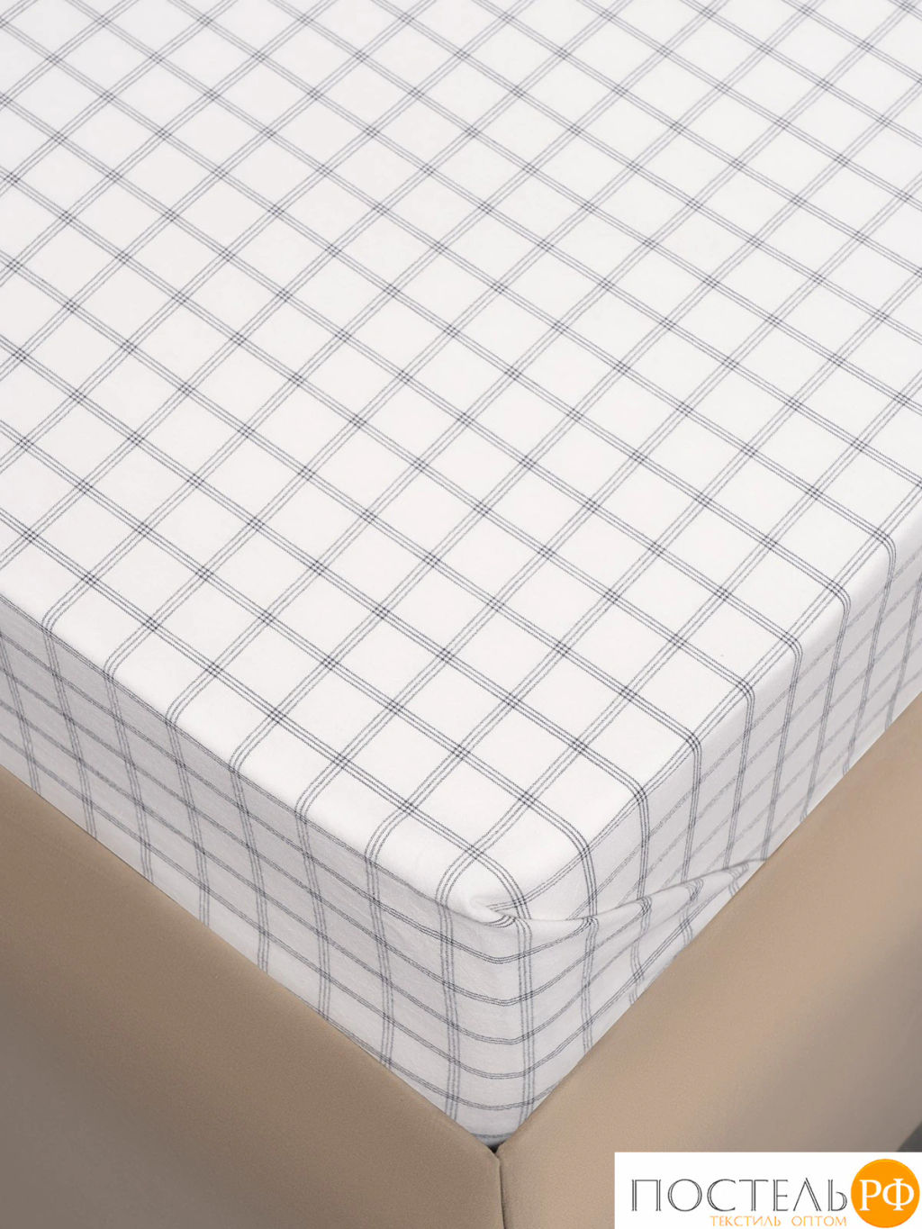 КПБ PRIME PRIVE ВАЛЬБО бел/черн (клетка)  фото 12