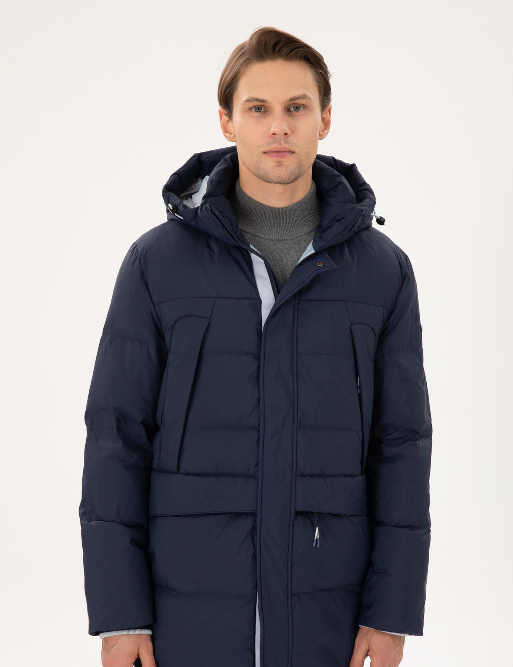 Lacivert Kap__onlu _i_me Kaban - Pierre cardin фото 3