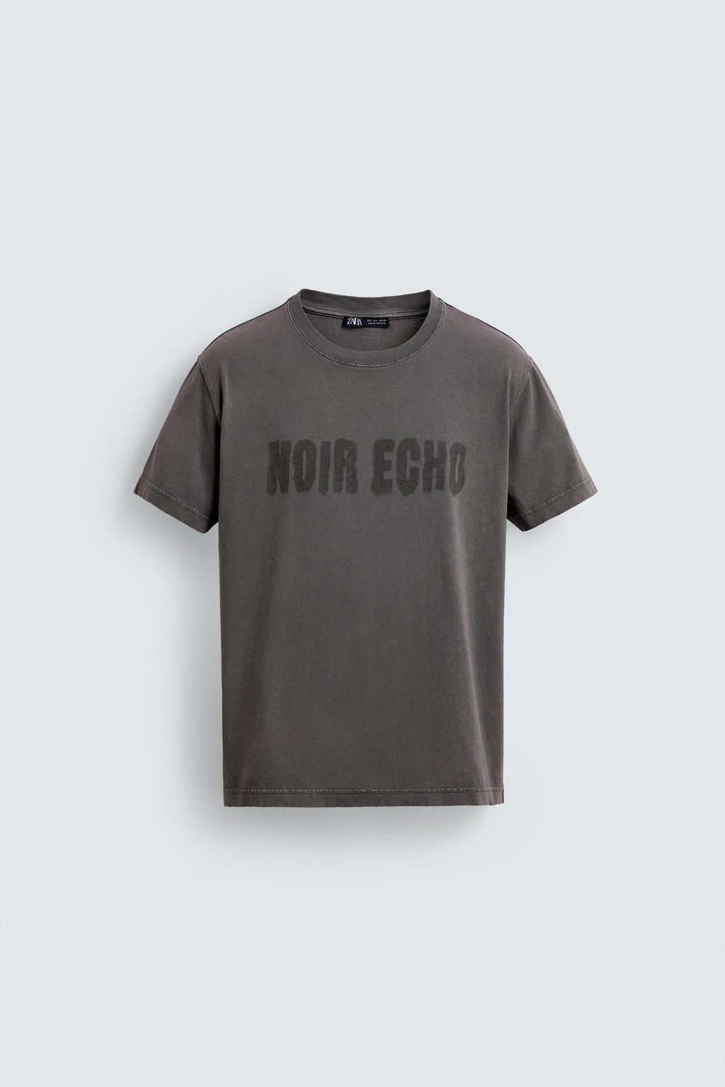 WASHED SLOGAN T-SHIRT - Zara фото 13