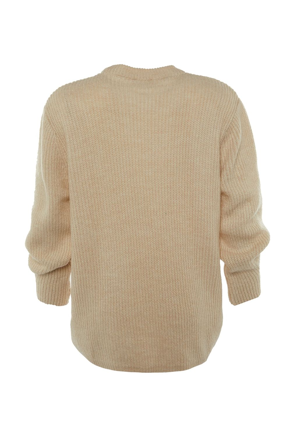 Tas Genis Kal?p Couple Yumusak Dokulu Basic Triko Kazak TWOAW20FV0142 - Trendyolmilla фото 8