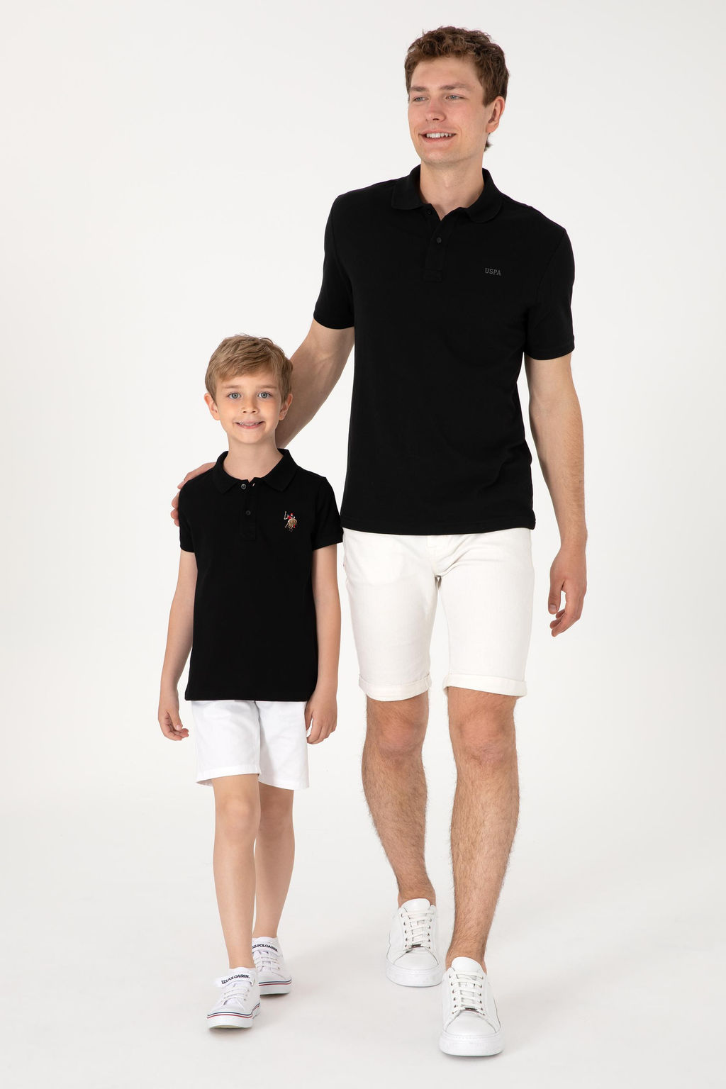 Erkek Regular Fit Polo Yaka Siyah Basic Ti__rt