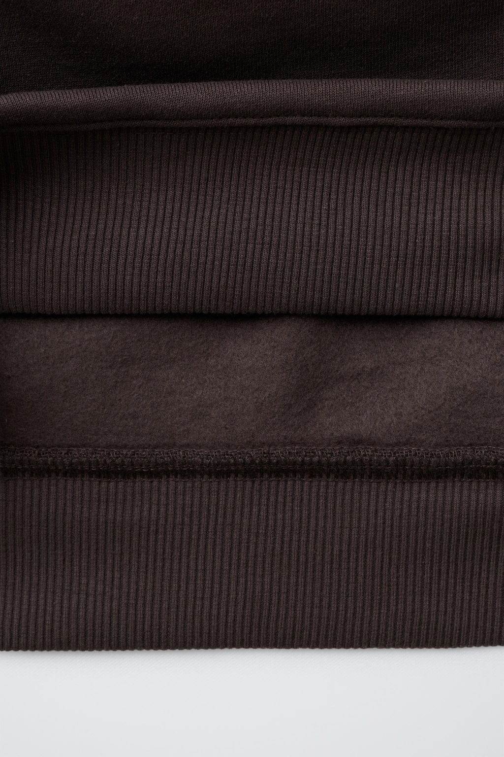 SUDADERA CAPUCHA TEXTO RIZO / Marr?n - Zara фото 6