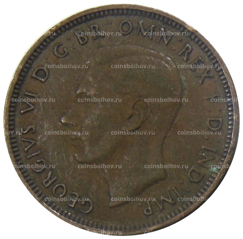 1/2 пенни 1938 года Австралия