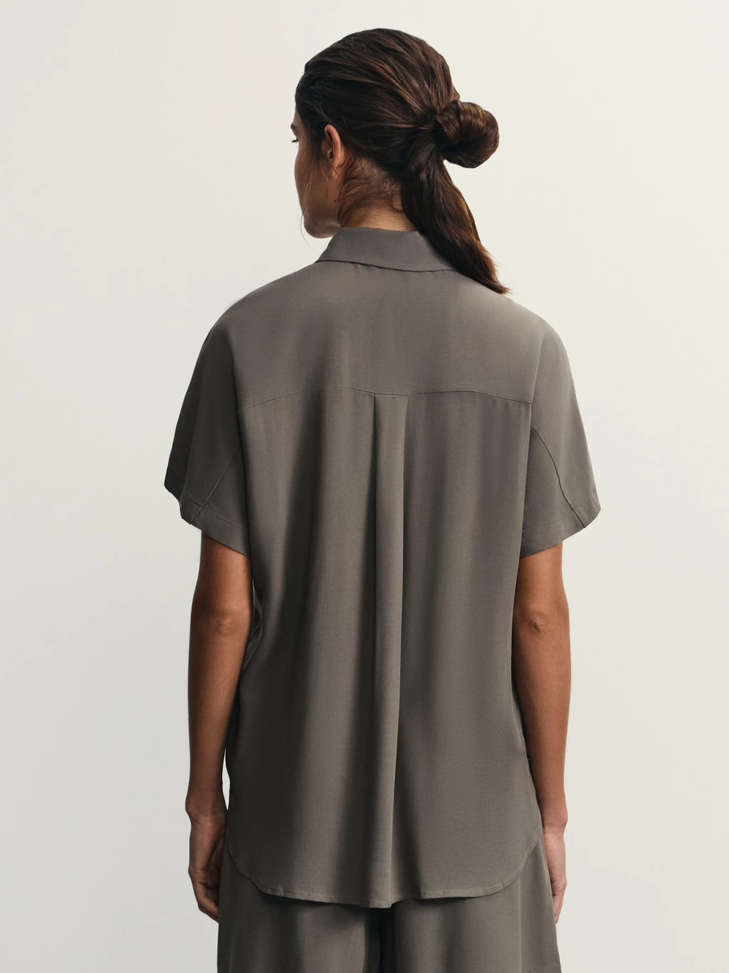 Рубашка с коротким рукавом из вискозы / Zarina  фото 6