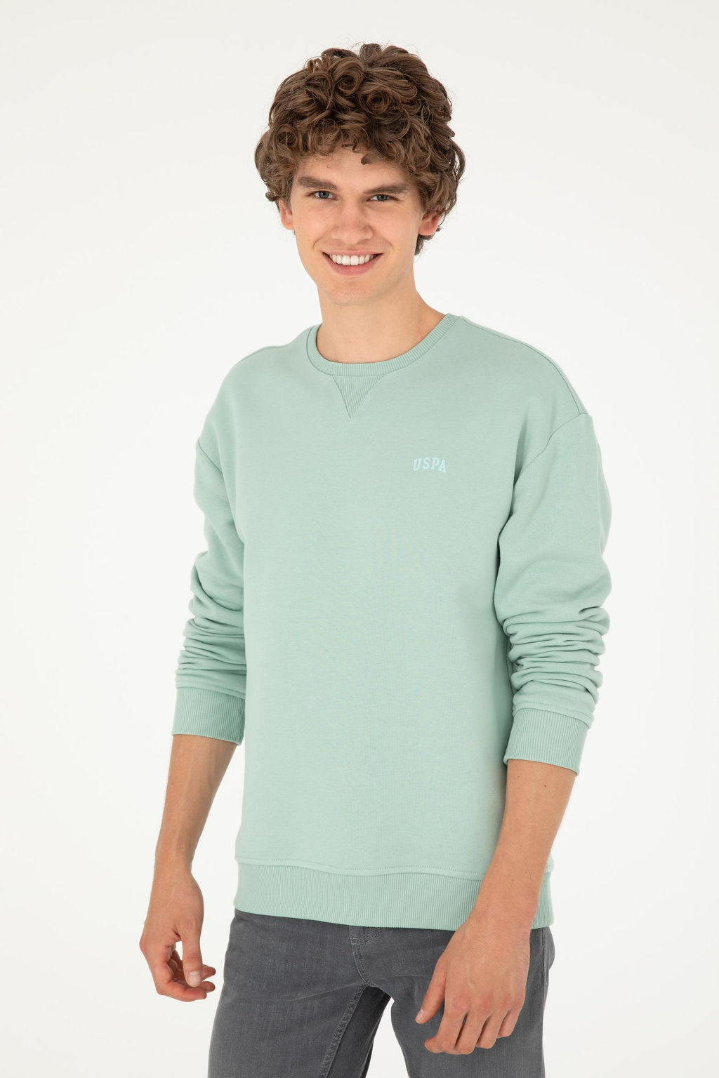 Мужская базовая толстовка зеленого цвета Неожиданная скидка в корзине - U.s. polo assn фото 3