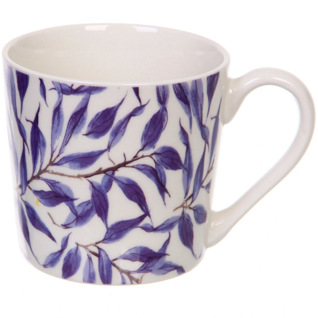 Цена за 2 шт. Кружка керамическая 370мл "Цветы" , микс рисунков