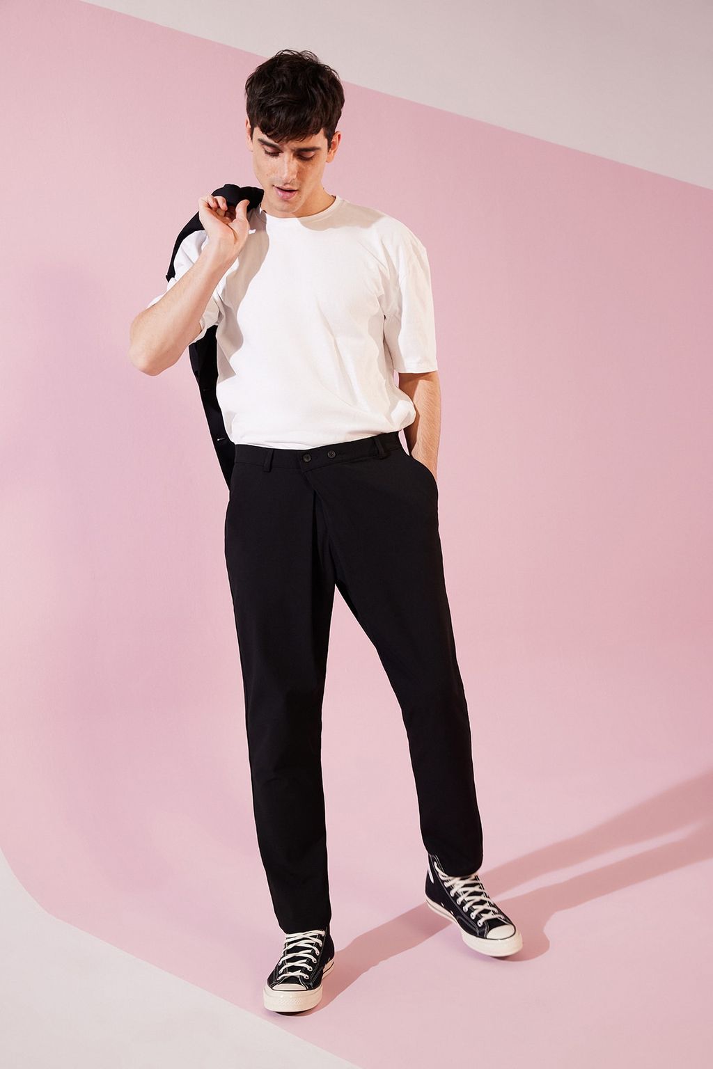 TRENDYOL MAN Beyaz %100 Pamuklu Oversize/Genis Kesim T-Shirt TMNSS22TS0274 - Trendyolmilla фото 3