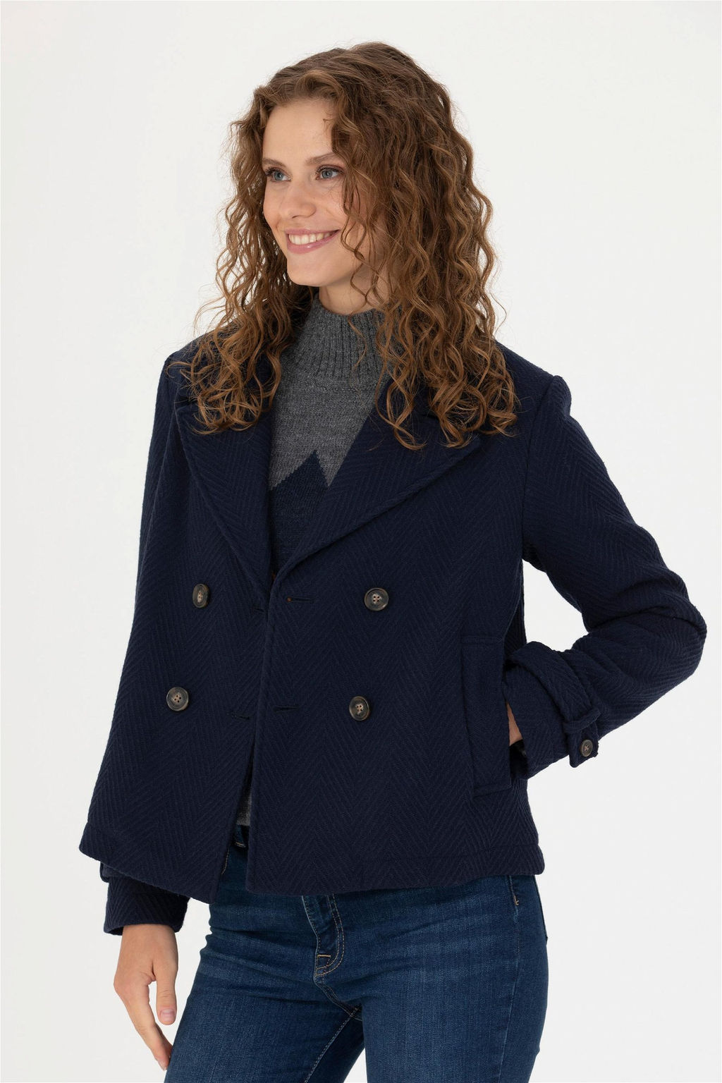 U. S. Polo Assn Женское темно-синее пальто Stamp - U.s. polo assn фото 11