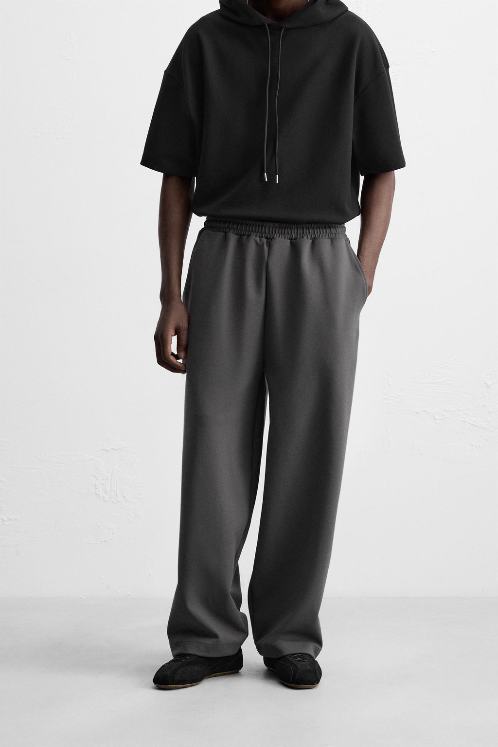 TECHNICAL WIDE-LEG JOGGER TROUSERS - Zara фото 2