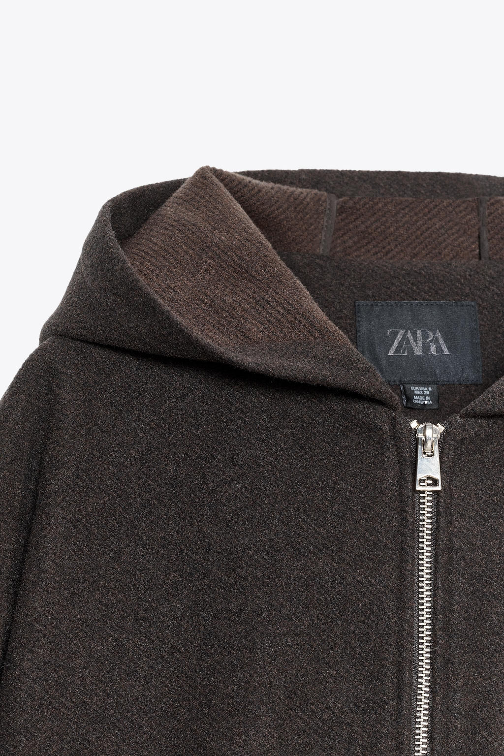 HOODED JACKET WITH ELASTIC HEM - Zara фото 8