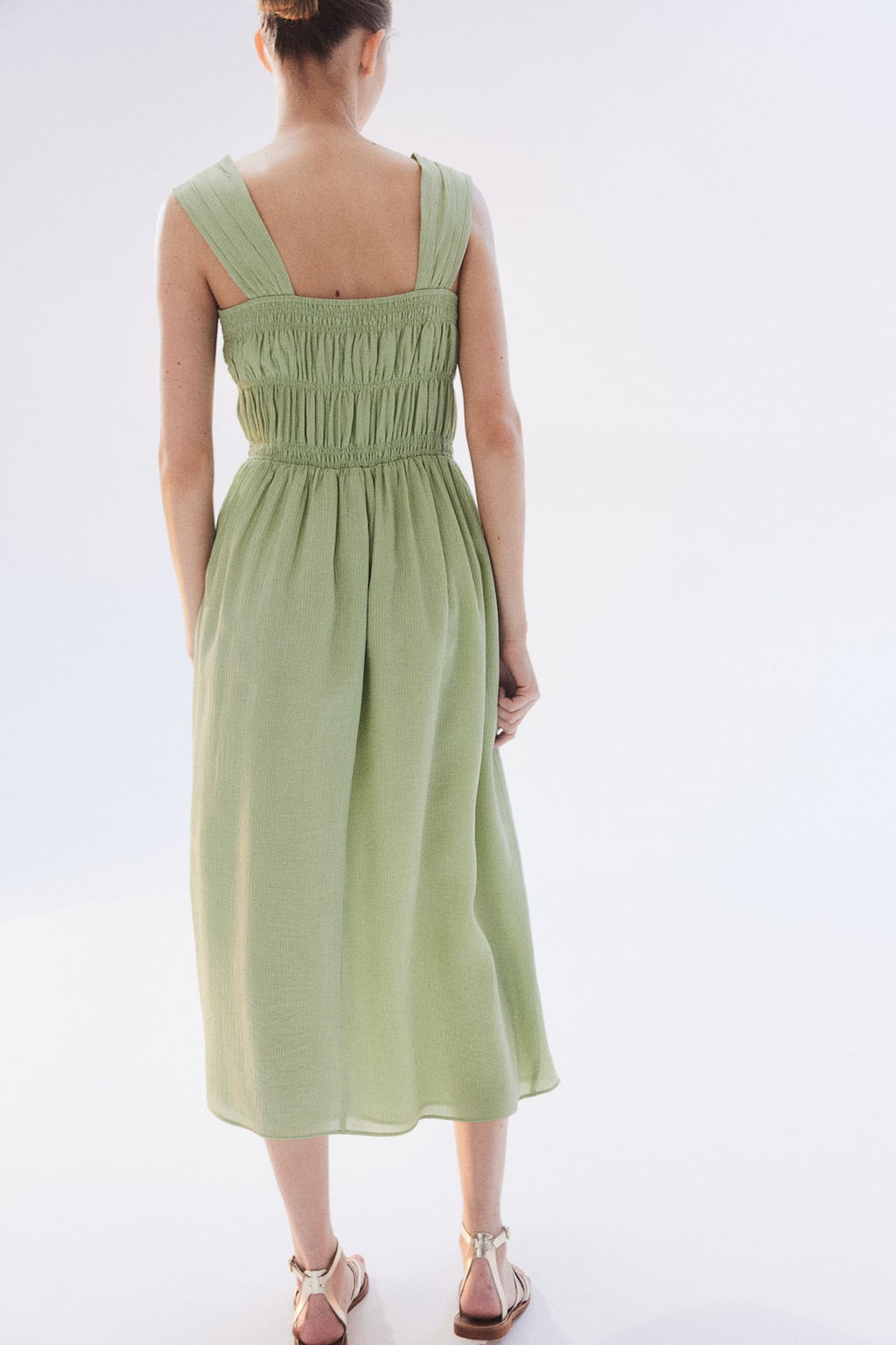 Vestido con cuerpo nido de abeja - H&m фото 3