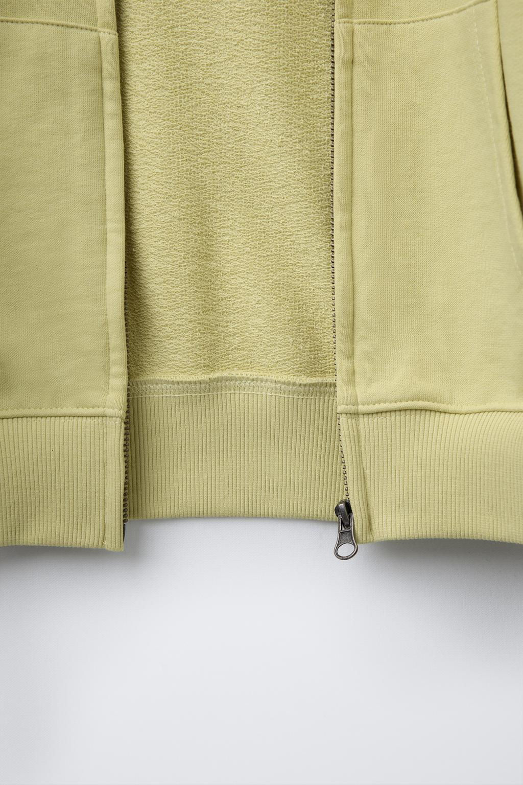 QUARTER-ZIP SWEATSHIRT WITH SLOGAN - Zara фото 5