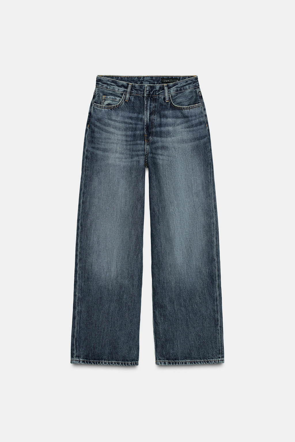 ZW COLLECTION BAGGY MID-WAIST JEANS - Zara фото 6