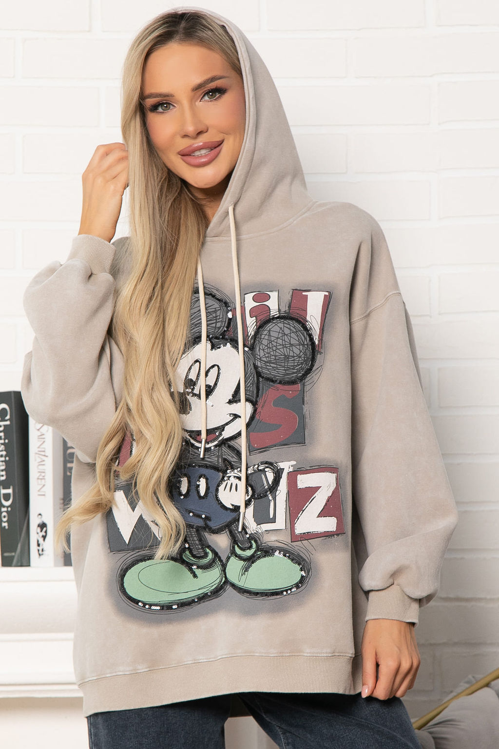 Толстовка с капюшоном Урбан (бежевая) Б14924-20М