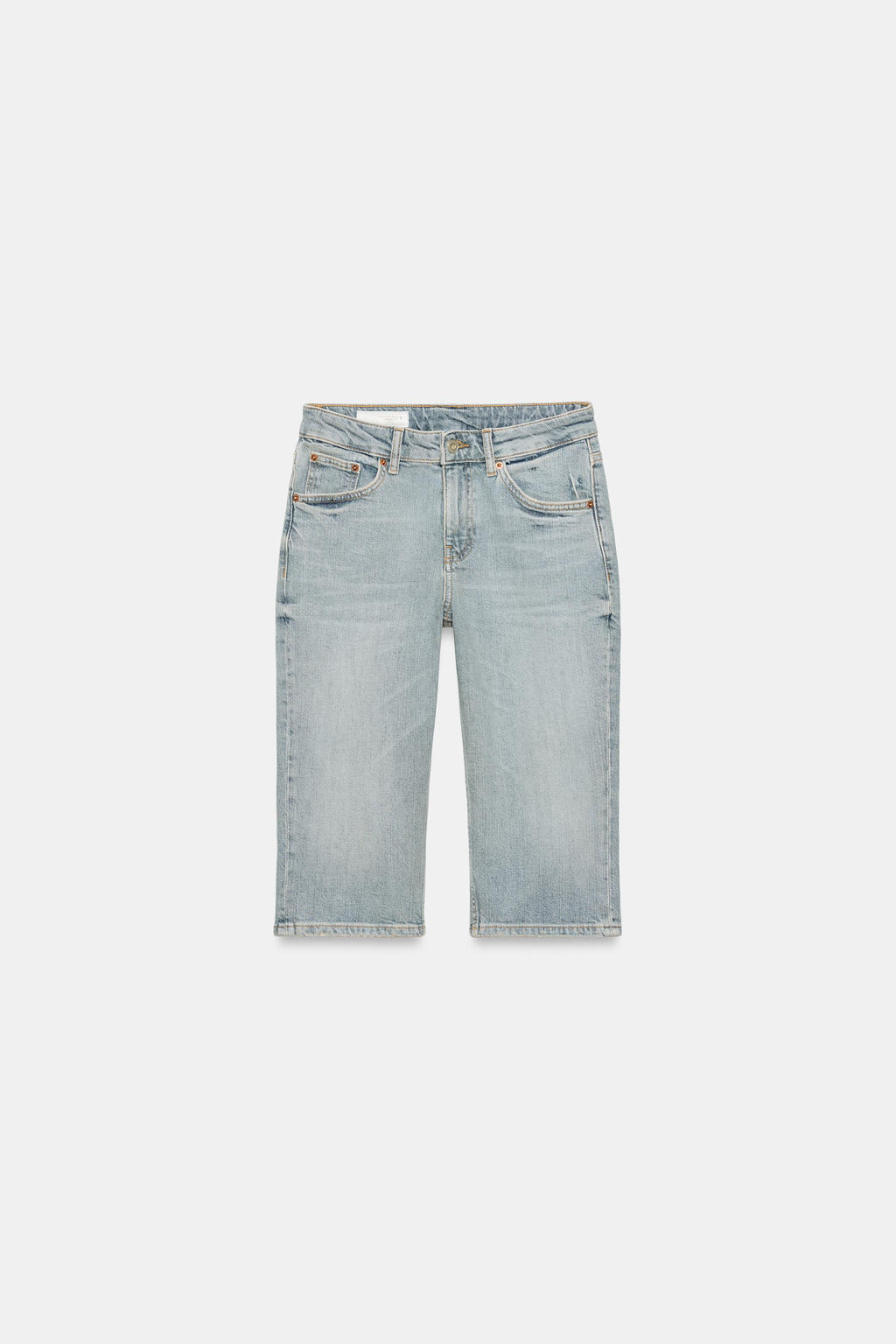 JEANS TRF CAPRI TIRO MEDIO / Azul - Zara фото 5