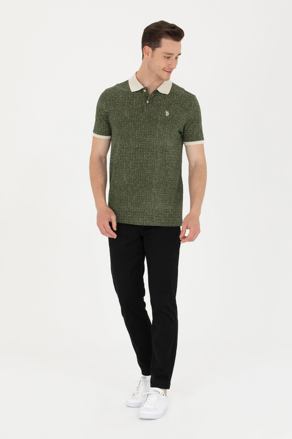 U. S. Polo Assn / Мужские черные брюки из плотной ткани - U.s. polo assn фото 8