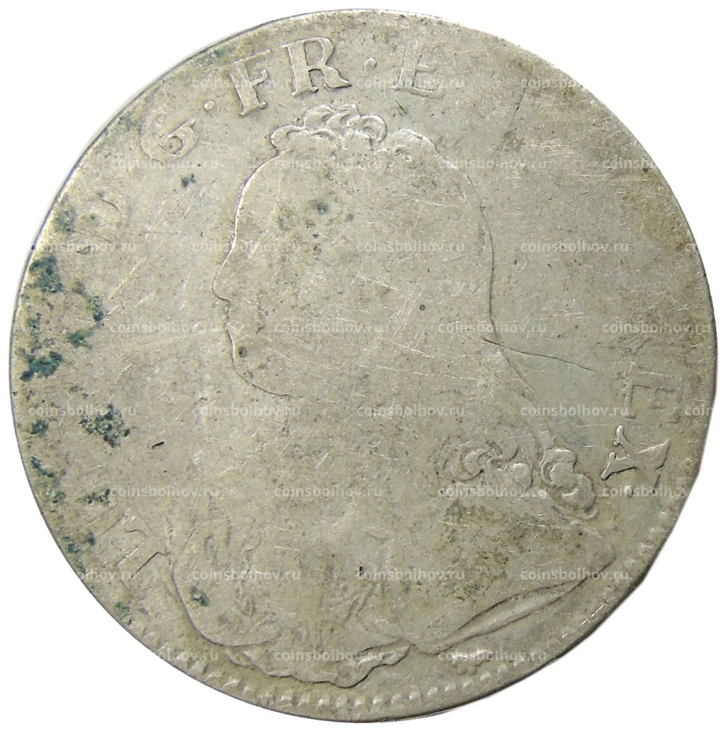 1 экю 1726 года A Франция (Людовик XV)