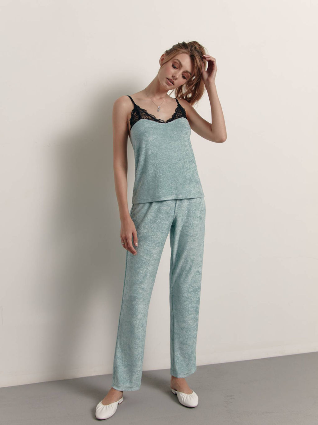 CONTE Брюки свободного кроя для дома INSOMNIA LHW 1439 mint - Conte elegant фото 3