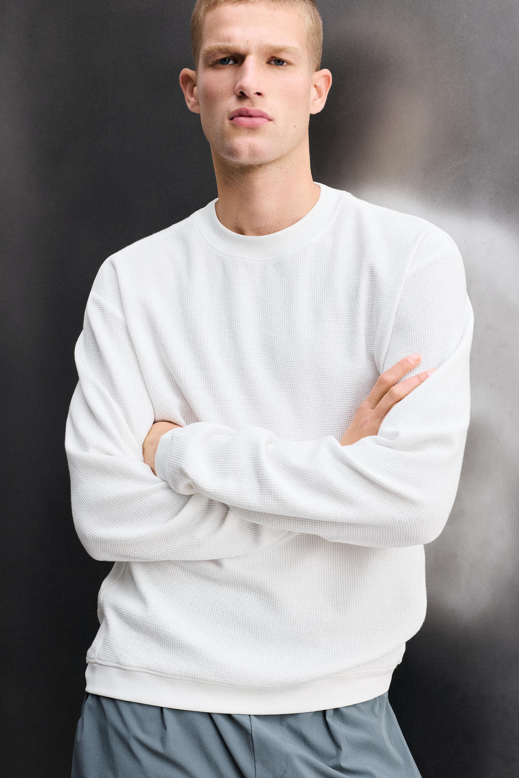 SUDADERA CREWNECK WAFFLE TRAINING / Blanco - Zara фото 6