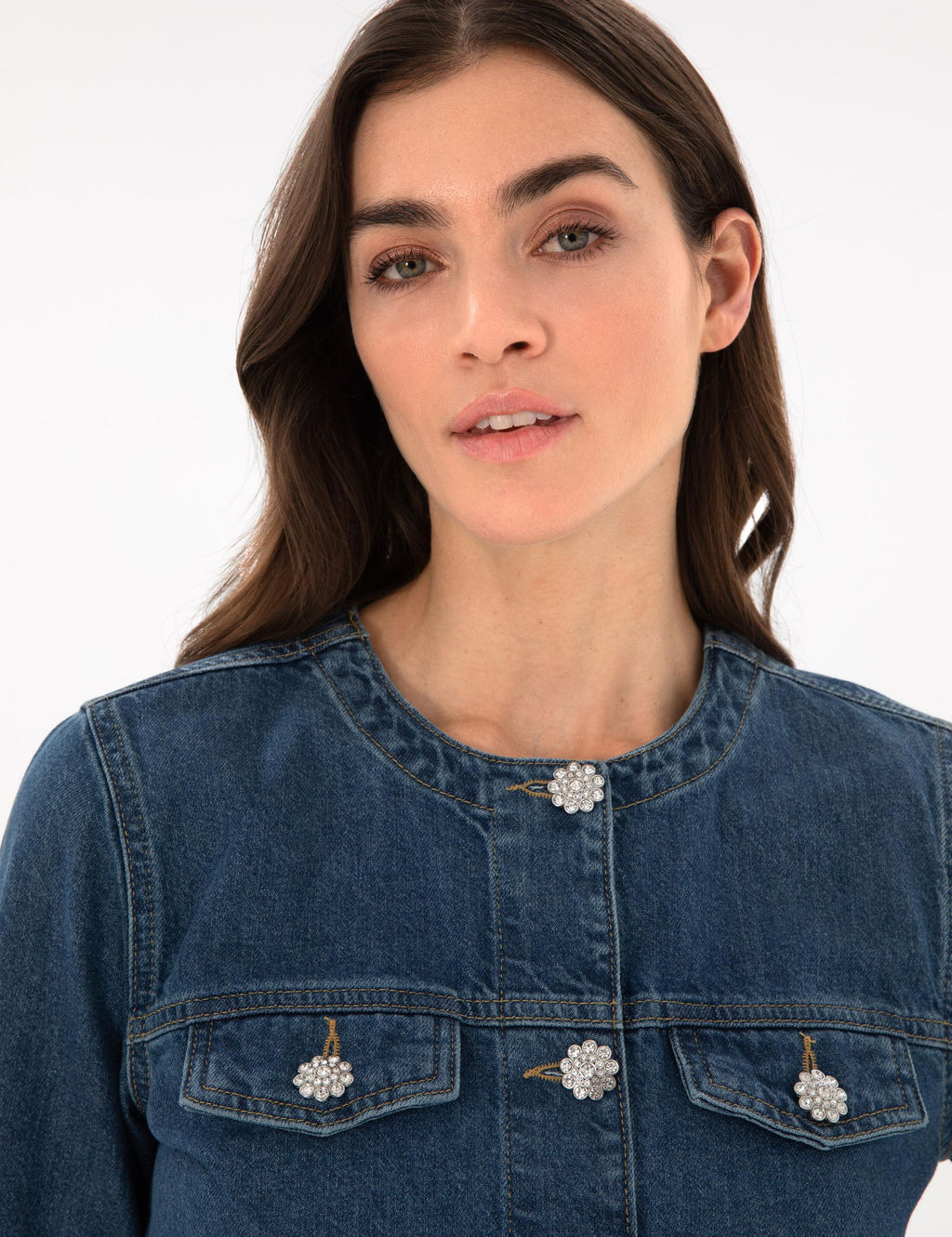 Mavi Crop Top Jean Ceket - Pierre cardin фото 2