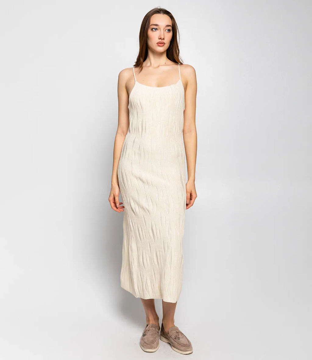 Платье #КТ80563, кремовый