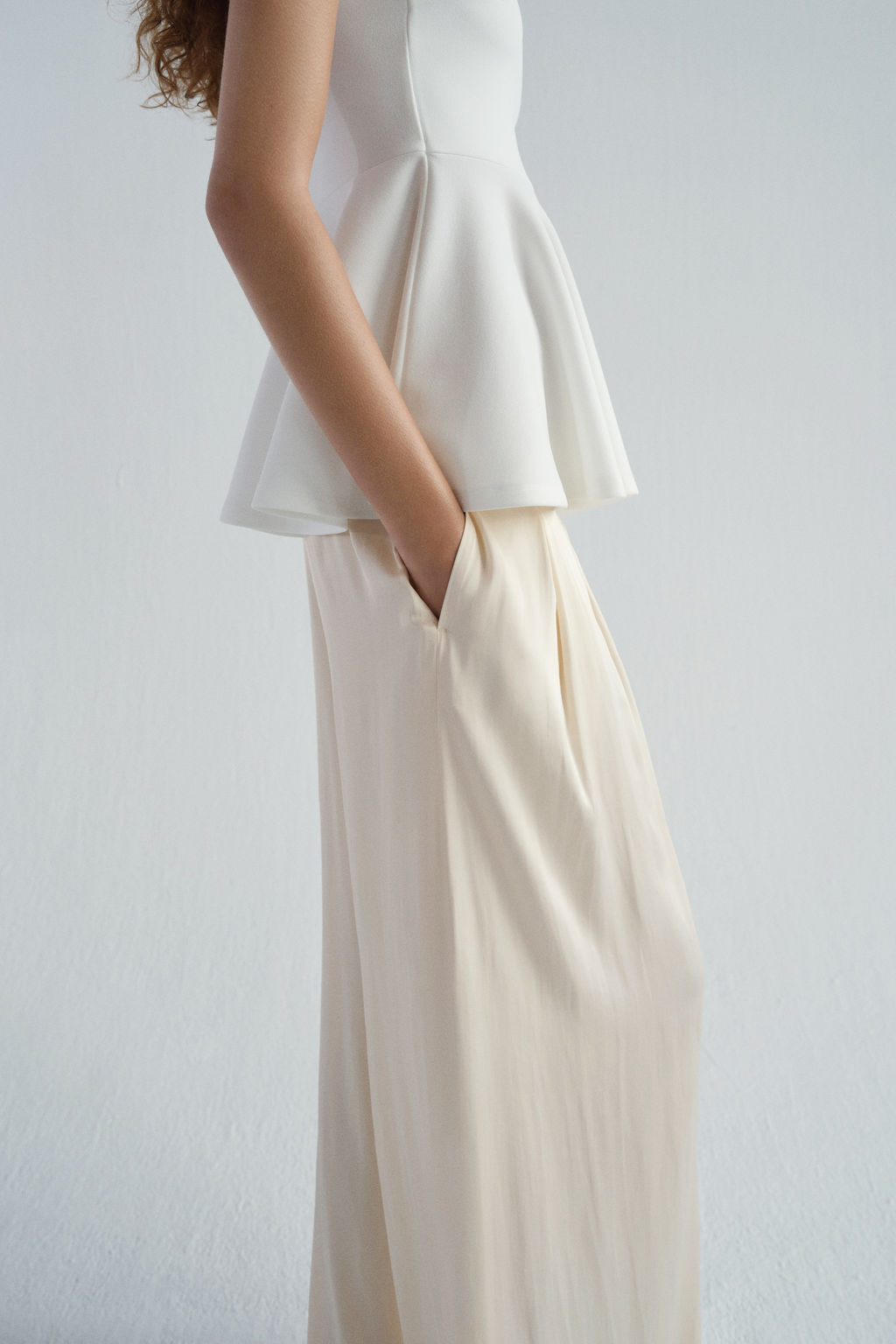 Pantal?n amplio de sat?n - H&m фото 4