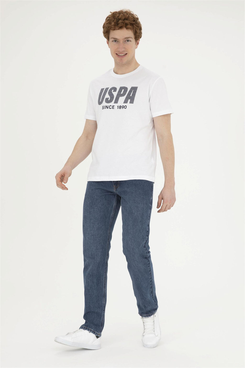 Мужская белая футболка - U.s. polo assn фото 4