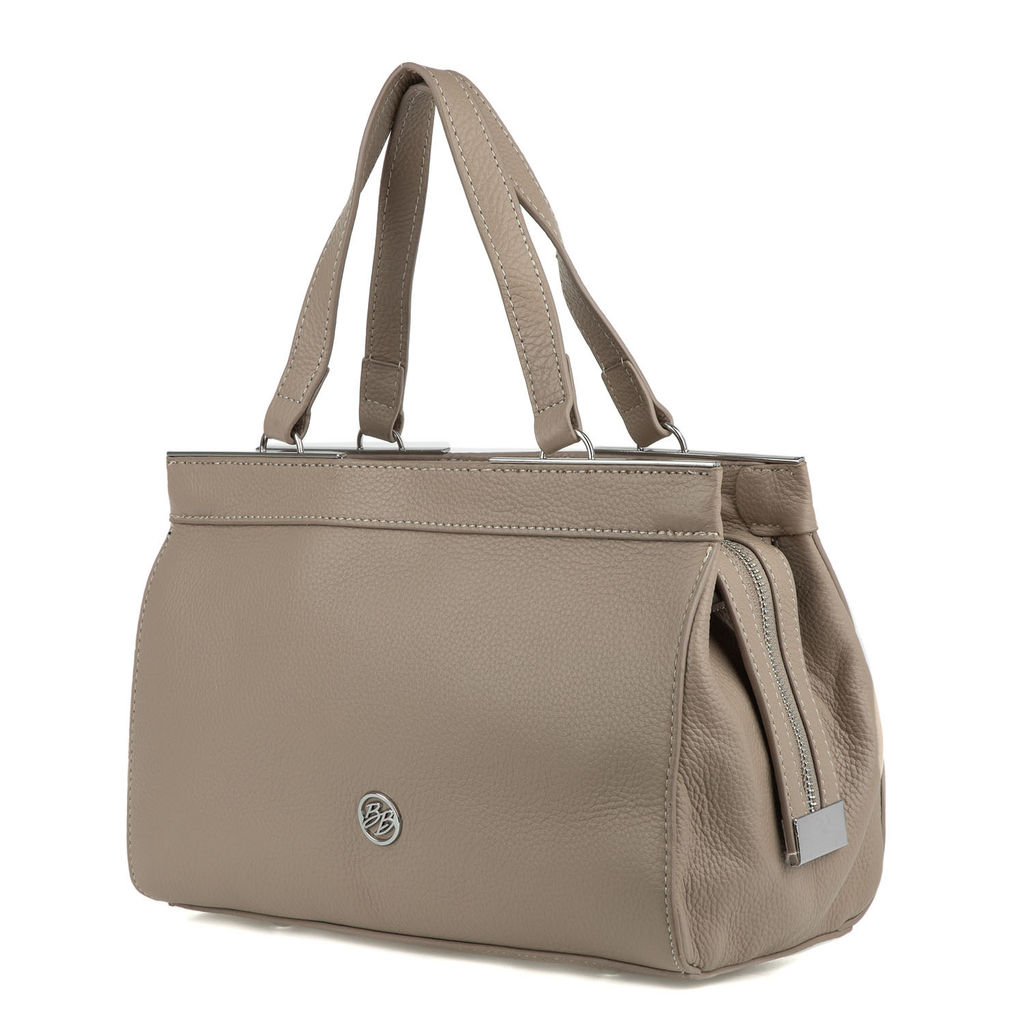 H-8515 pink, Женская кожаная сумка, Barcelo Biagi