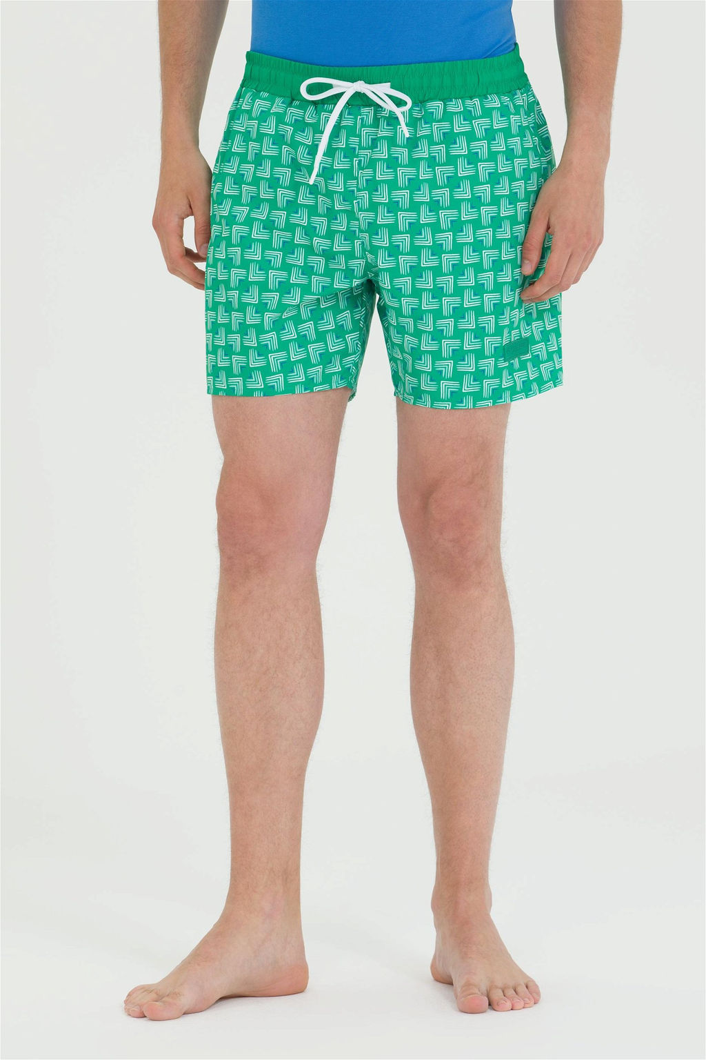 Мужские зеленые шорты для плавания - U.s. polo assn фото 2